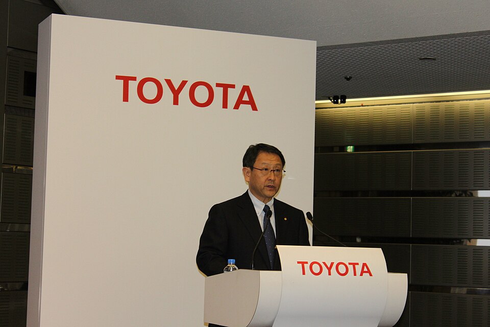 Portrait of Akio Toyoda, chairman of Toyota Motor Corporation
