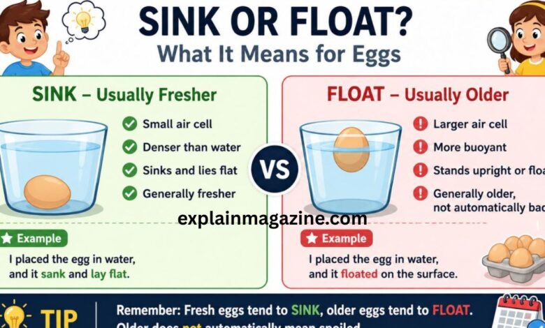 do bad eggs sink or float