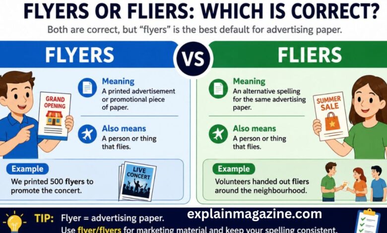 flyers or fliers