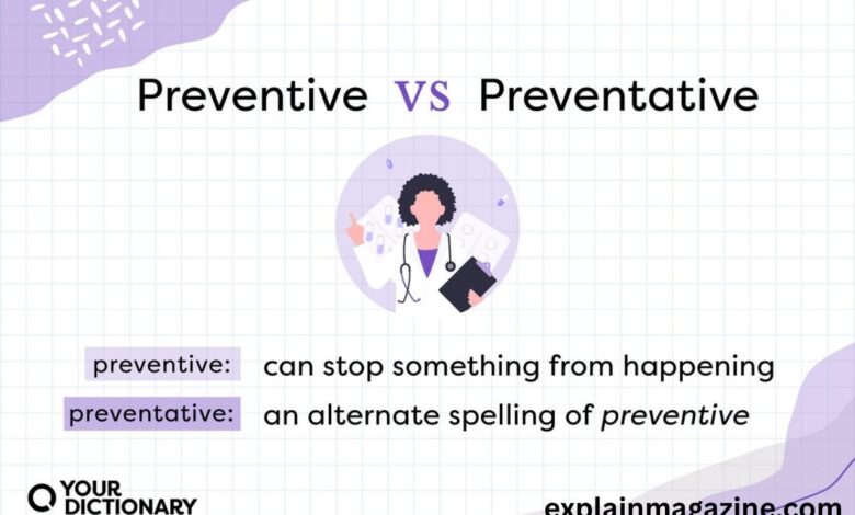 preventive or preventative