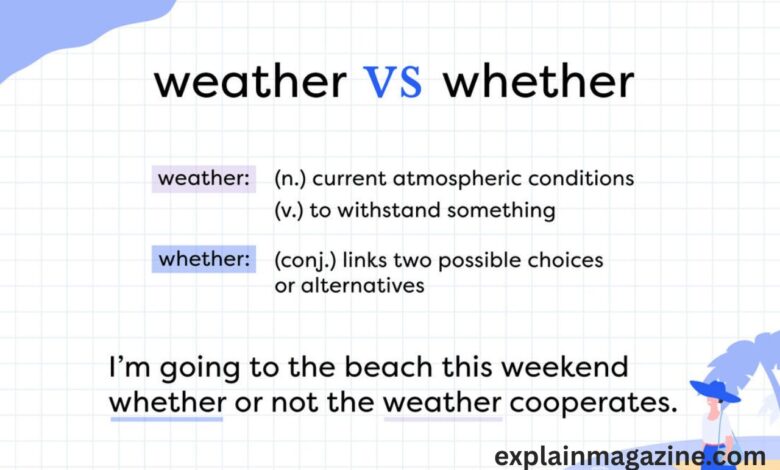 wether or whether